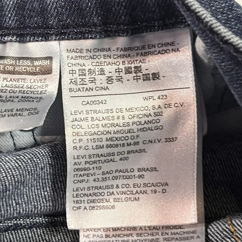 Levis 514 Straight Fit Jeans Mens 30x30 Blue Medium Dark Wash 5 Pocket Denim‎